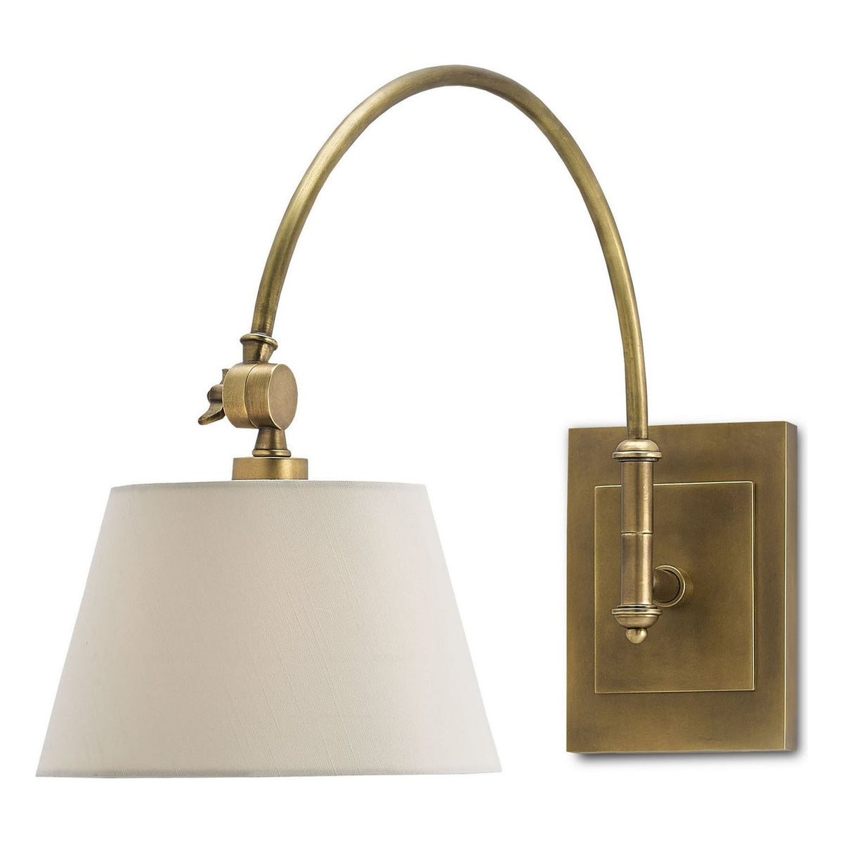 Currey and Company - 5000-0003 - One Light Wall Sconce - Ashby - Antique Brass