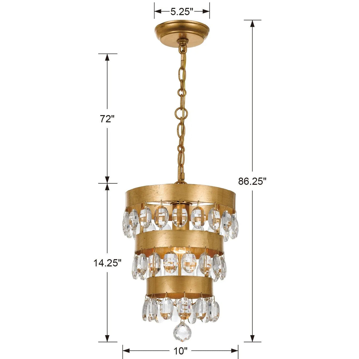 Perla One Light Mini Chandelier