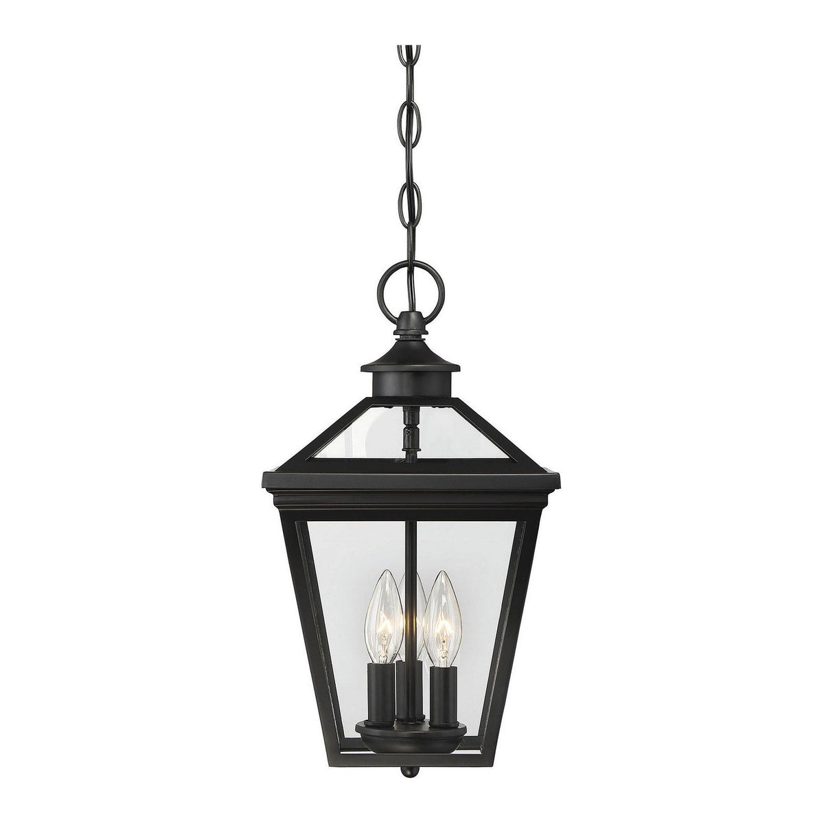 Savoy House - 5-146-BK - Three Light Hanging Lantern - Ellijay - Black