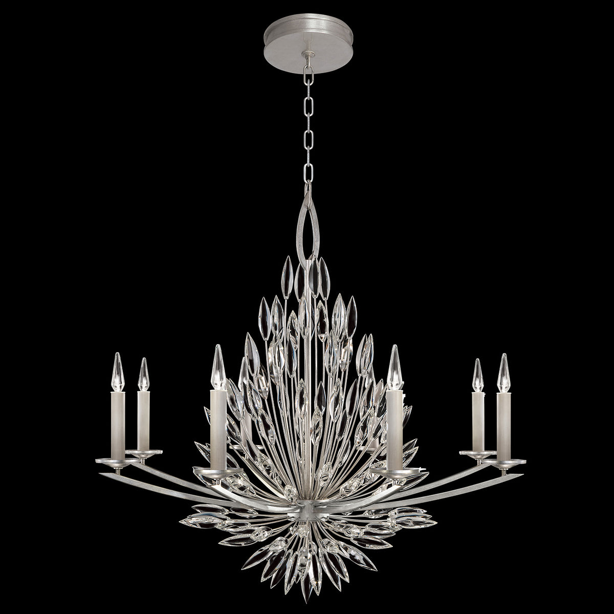 Lily Buds 41-Inch Eight Light Chandelier