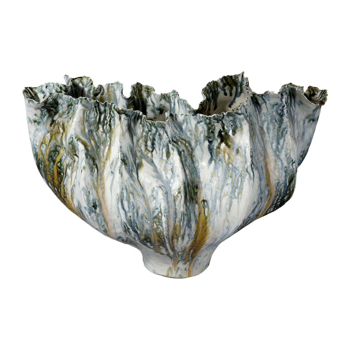 Jamie Young Company - 7BELU-VABL - Beluga Vase - Beluga - Blue