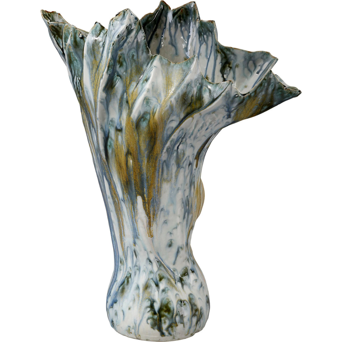 Jamie Young Company - 7ORCA-VABL - Orca Vase - Orca - Blue