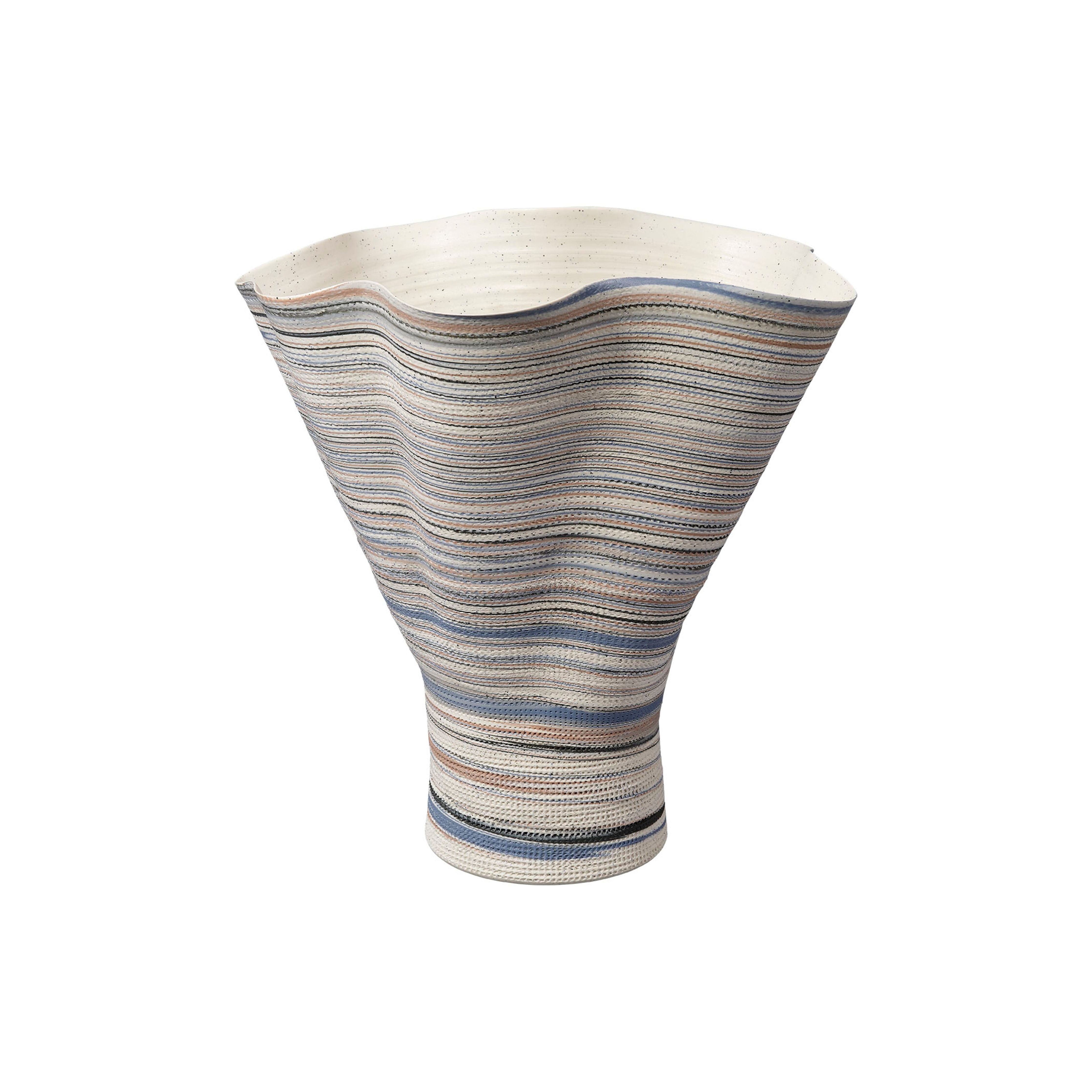 Jamie Young Company - 7SPLA-VABL - Splayed Vase - Splayed - Blue