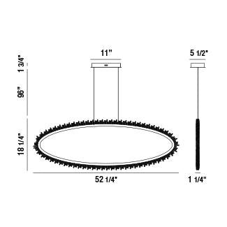 Scoppia LED Linear Pendant