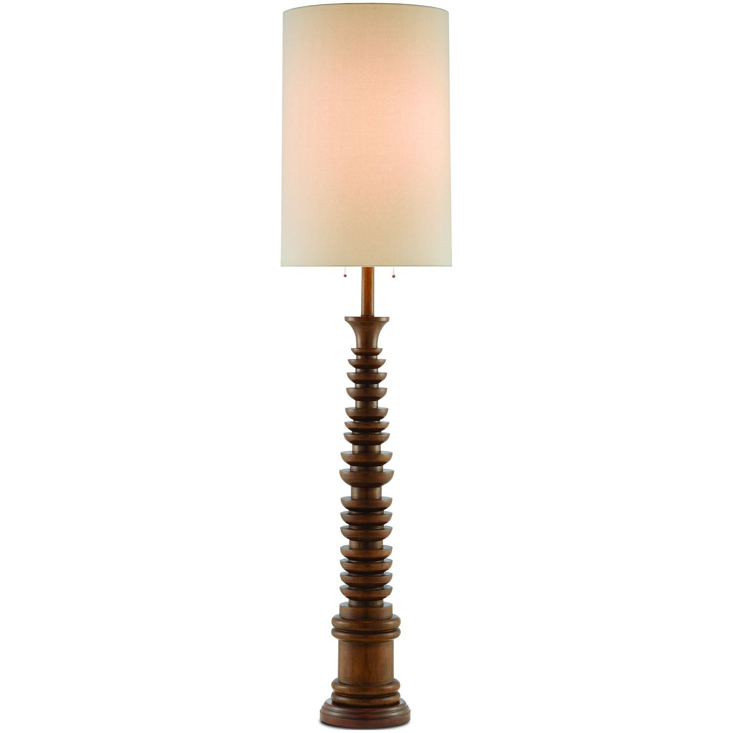 Currey and Company - 8000-0034 - Two Light Floor Lamp - Phyllis Morris - Natural