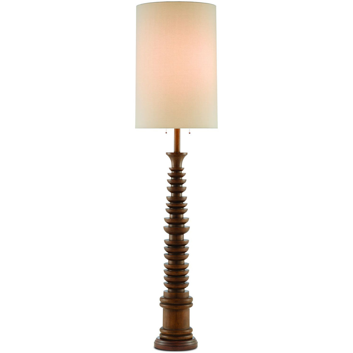 Currey and Company - 8000-0034 - Two Light Floor Lamp - Phyllis Morris - Natural