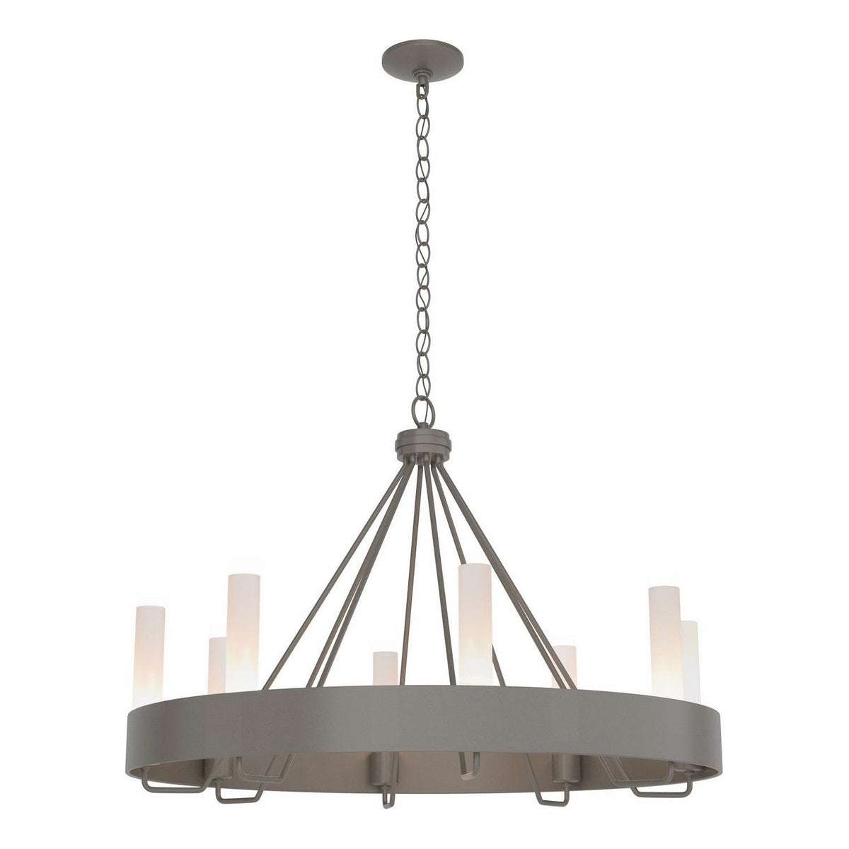 Hubbardton Forge - 105040-SKT-07-FD0611 - Eight Light Chandelier - Banded - Dark Smoke