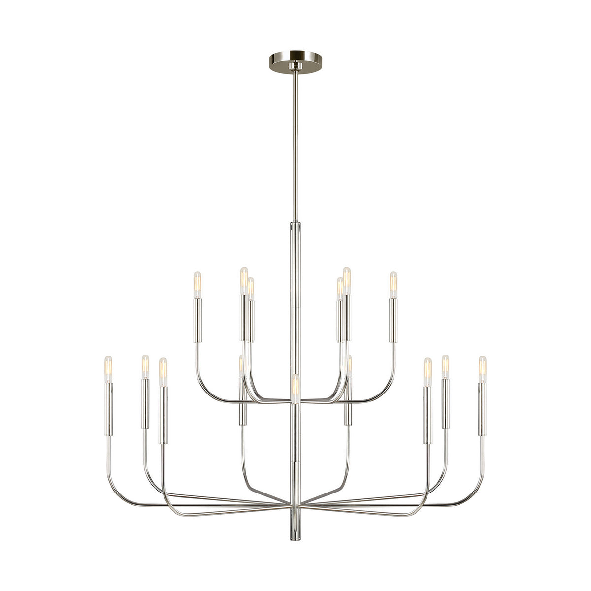 Visual Comfort Studio Canada - EC10015PN - 15 Light Chandelier - Brianna - Polished Nickel