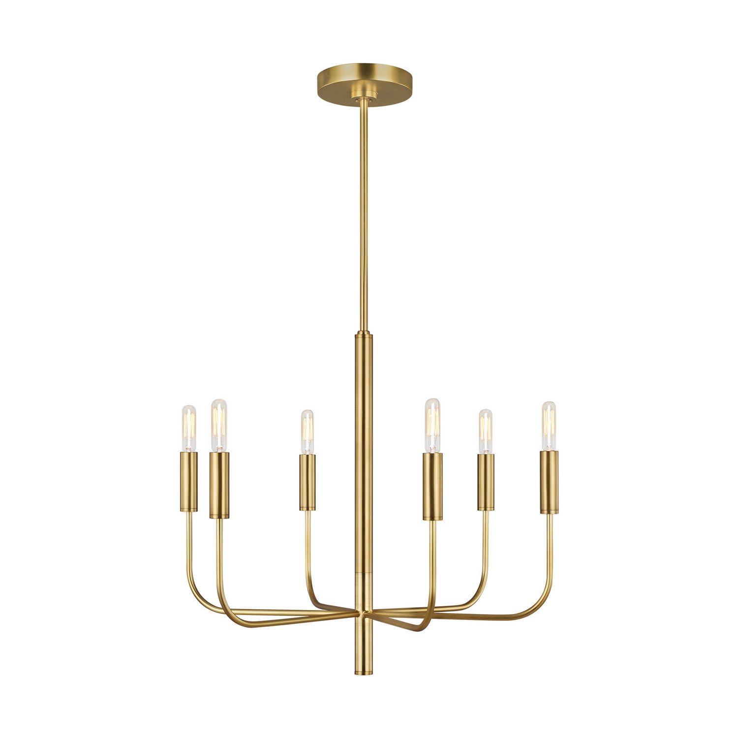 Visual Comfort Studio Canada - EC1006BBS - Six Light Chandelier - Brianna - Burnished Brass