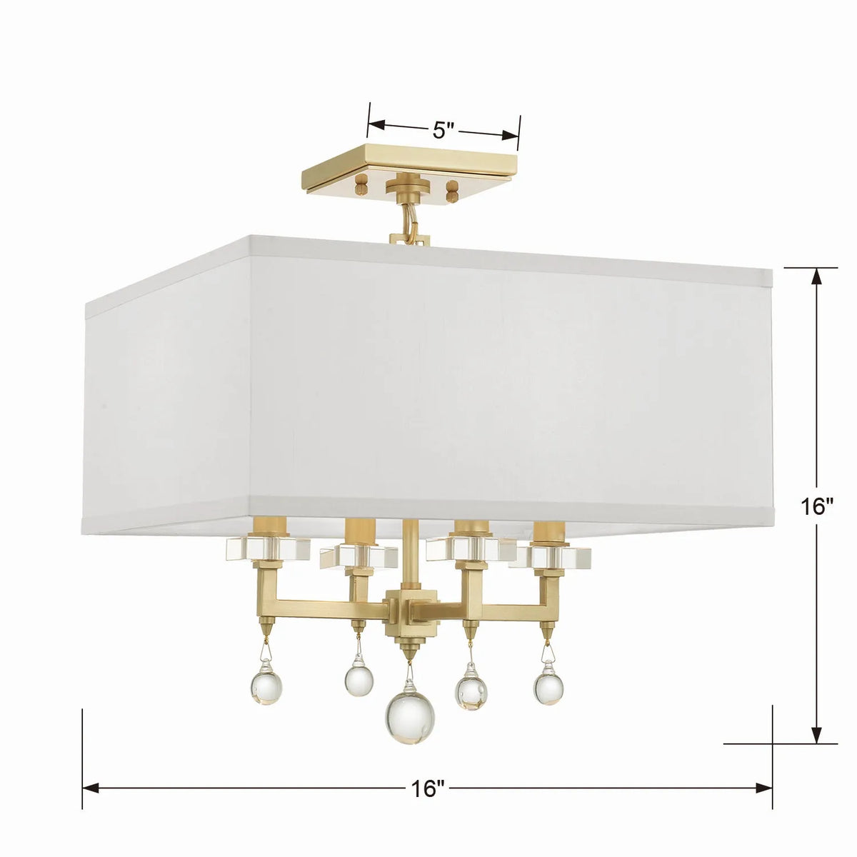 Paxton Four Light Ceiling Mount