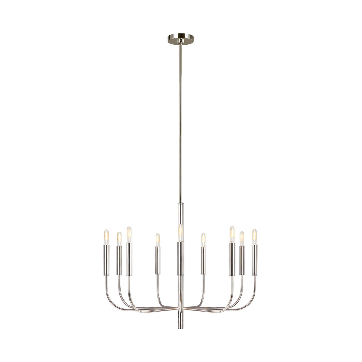 Visual Comfort Studio Canada - EC1009PN - Nine Light Chandelier - Brianna - Polished Nickel