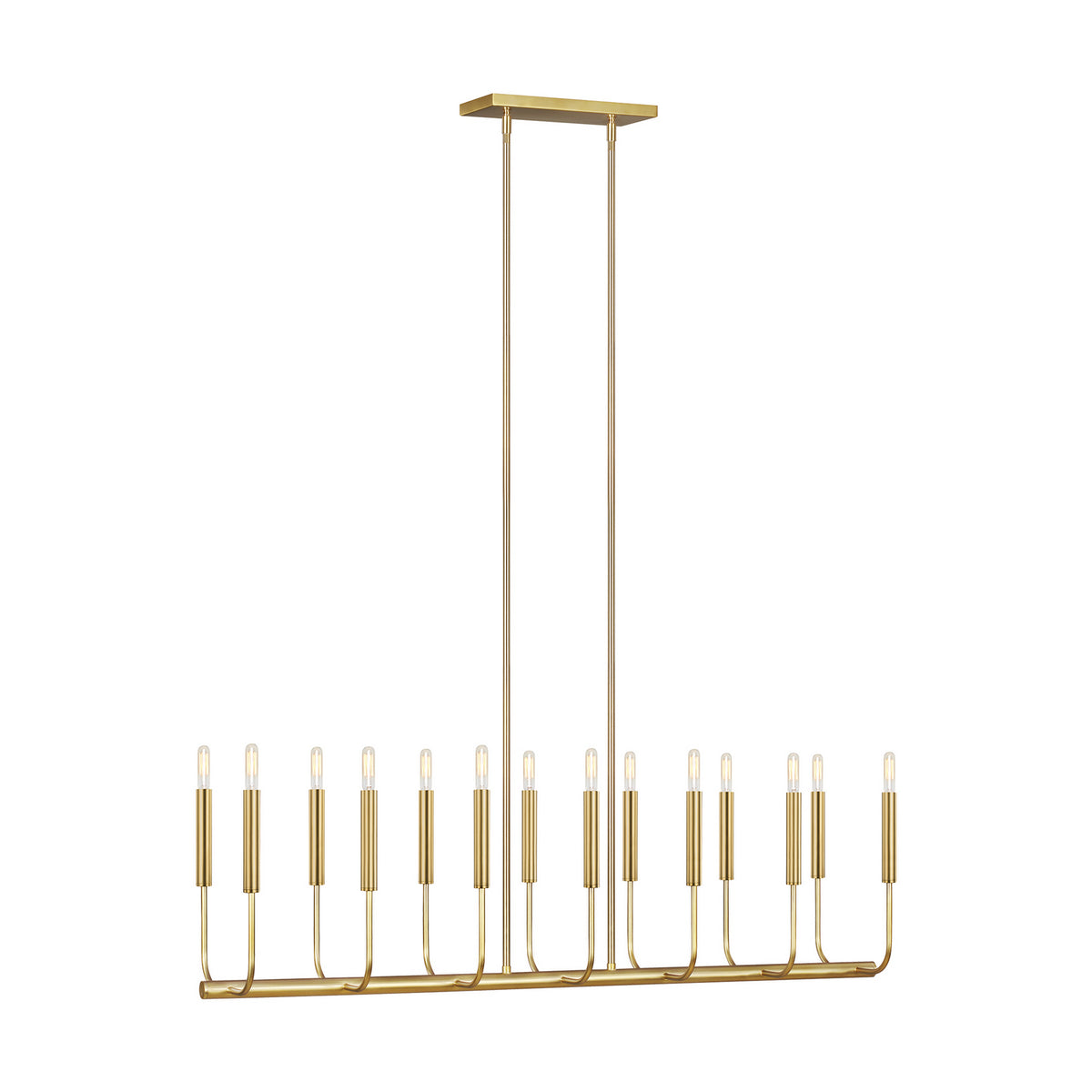 Visual Comfort Studio Canada - EC10614BBS - 14 Light Linear Chandelier - Brianna - Burnished Brass