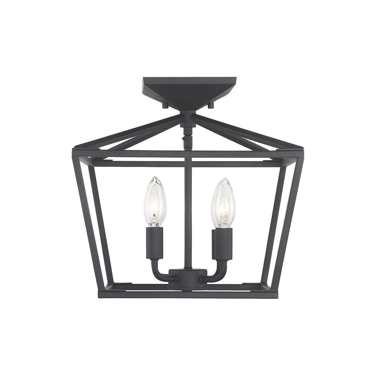 Savoy House - 6-328-4-89 - Four Light Semi-Flush Mount - Townsend - Matte Black