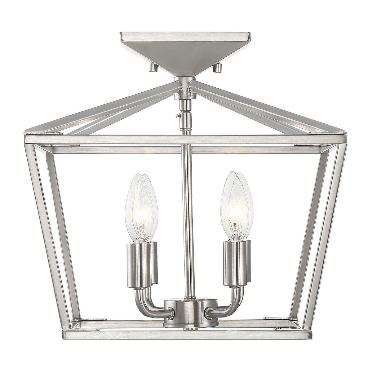 Savoy House - 6-328-4-SN - Four Light Semi-Flush Mount - Townsend - Satin Nickel