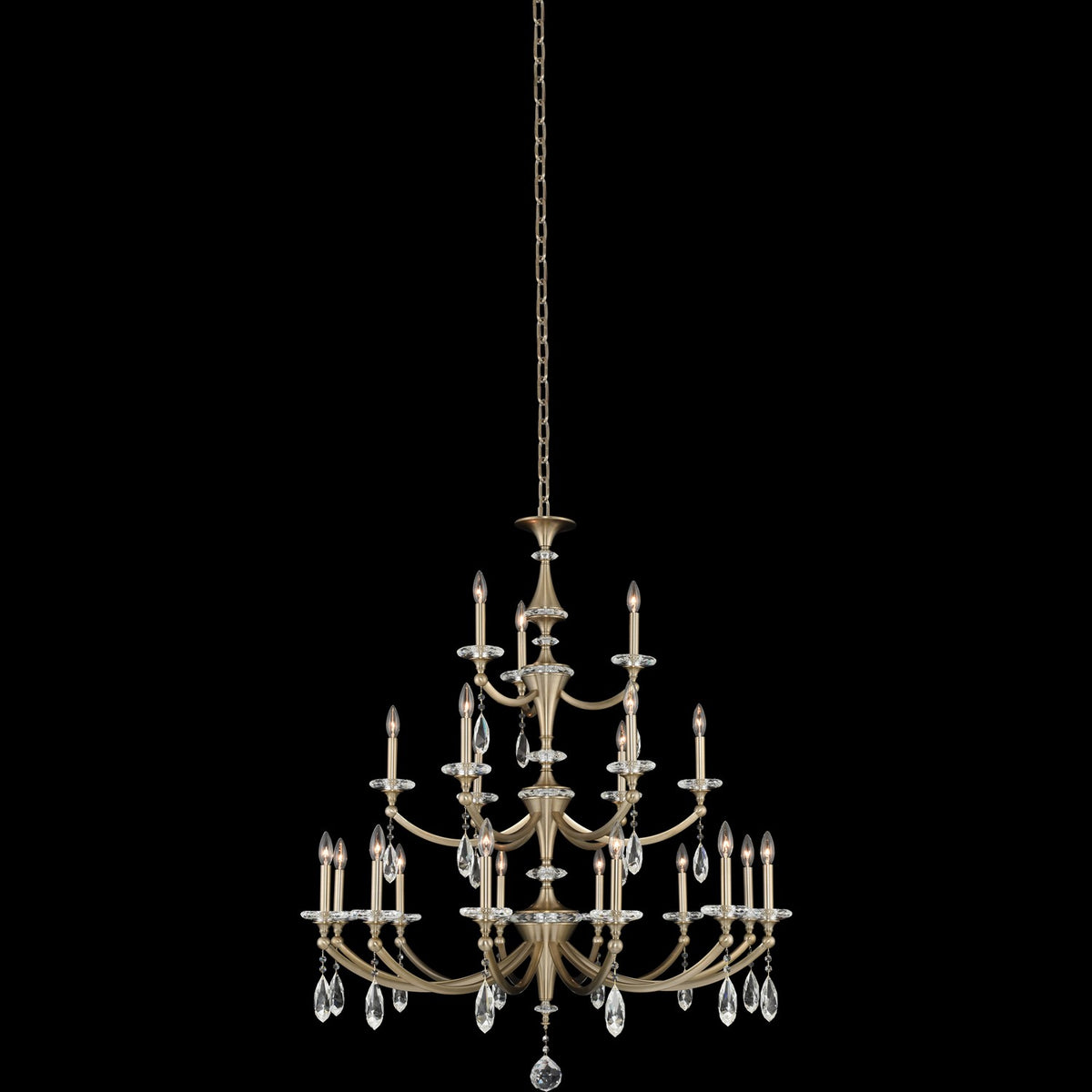 Allegri - 012174-045-FR001 - 21 Light Chandilier - Floridia - Matte Brushed Champagne Gold