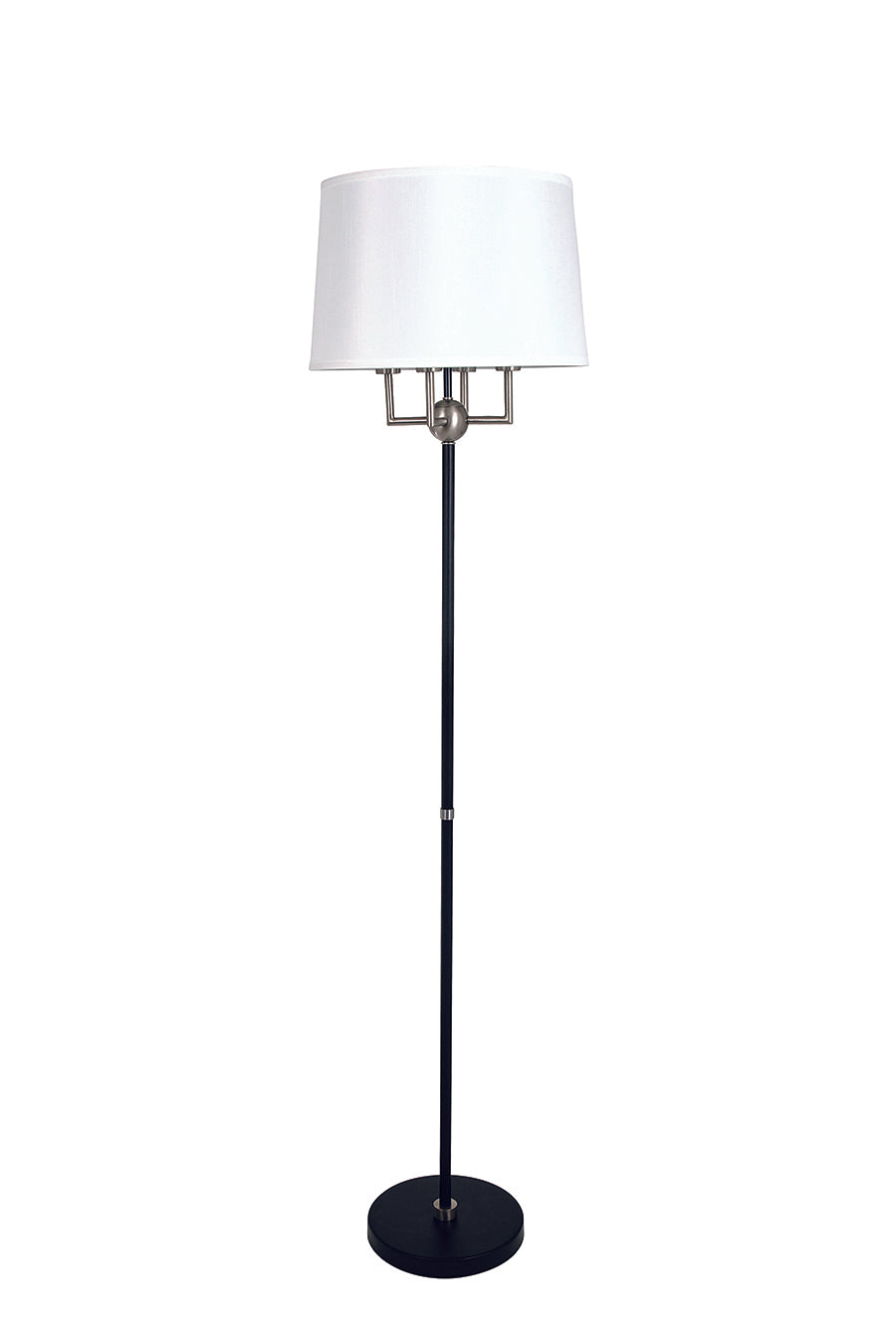 House of Troy - A700-BLK/SN - Four Light Floor Lamp - Alpine - black/satin nickel