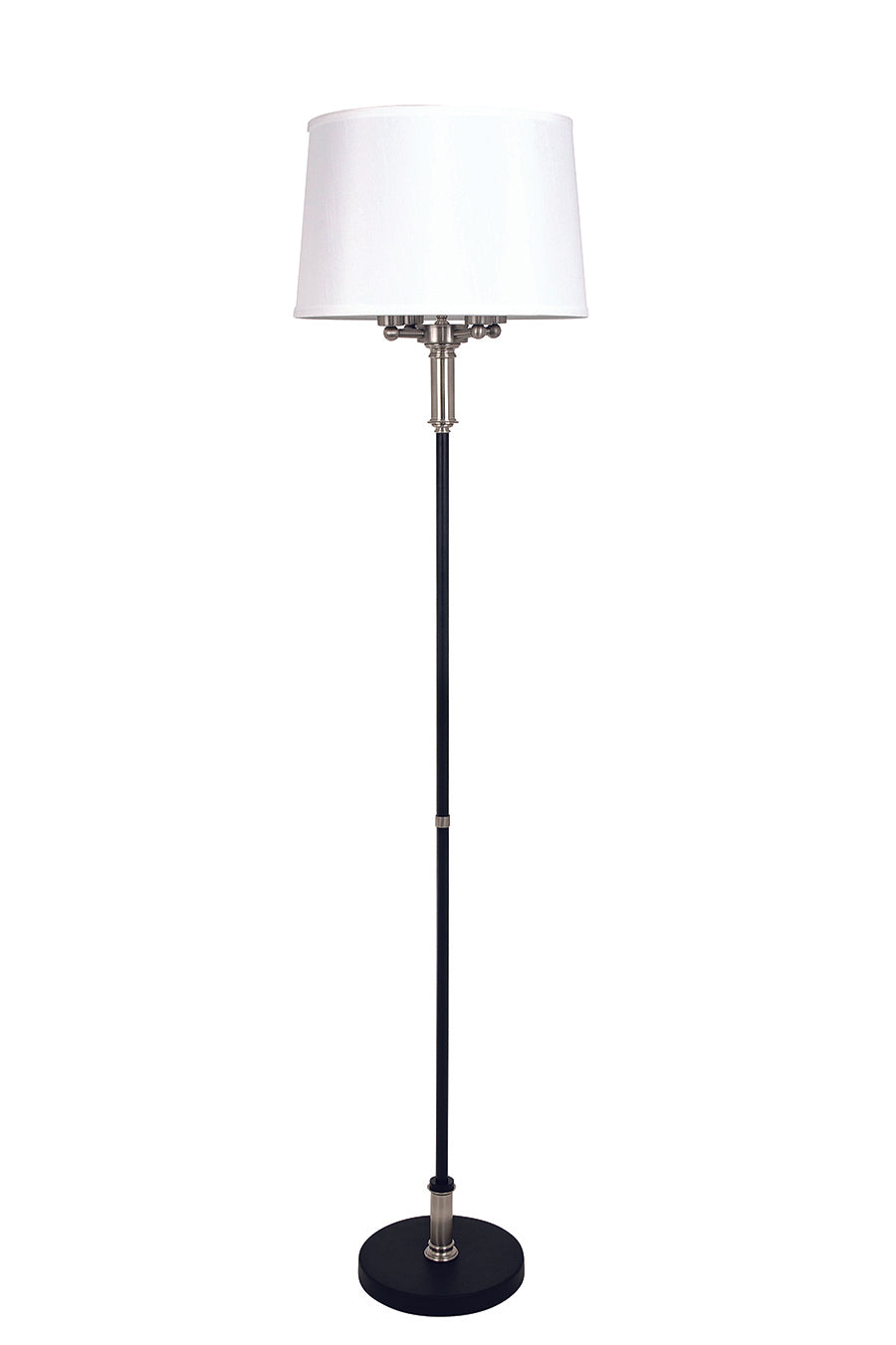 House of Troy - A702-BLK/SN - Four Light Floor Lamp - Alpine - Black/Satin Nickel