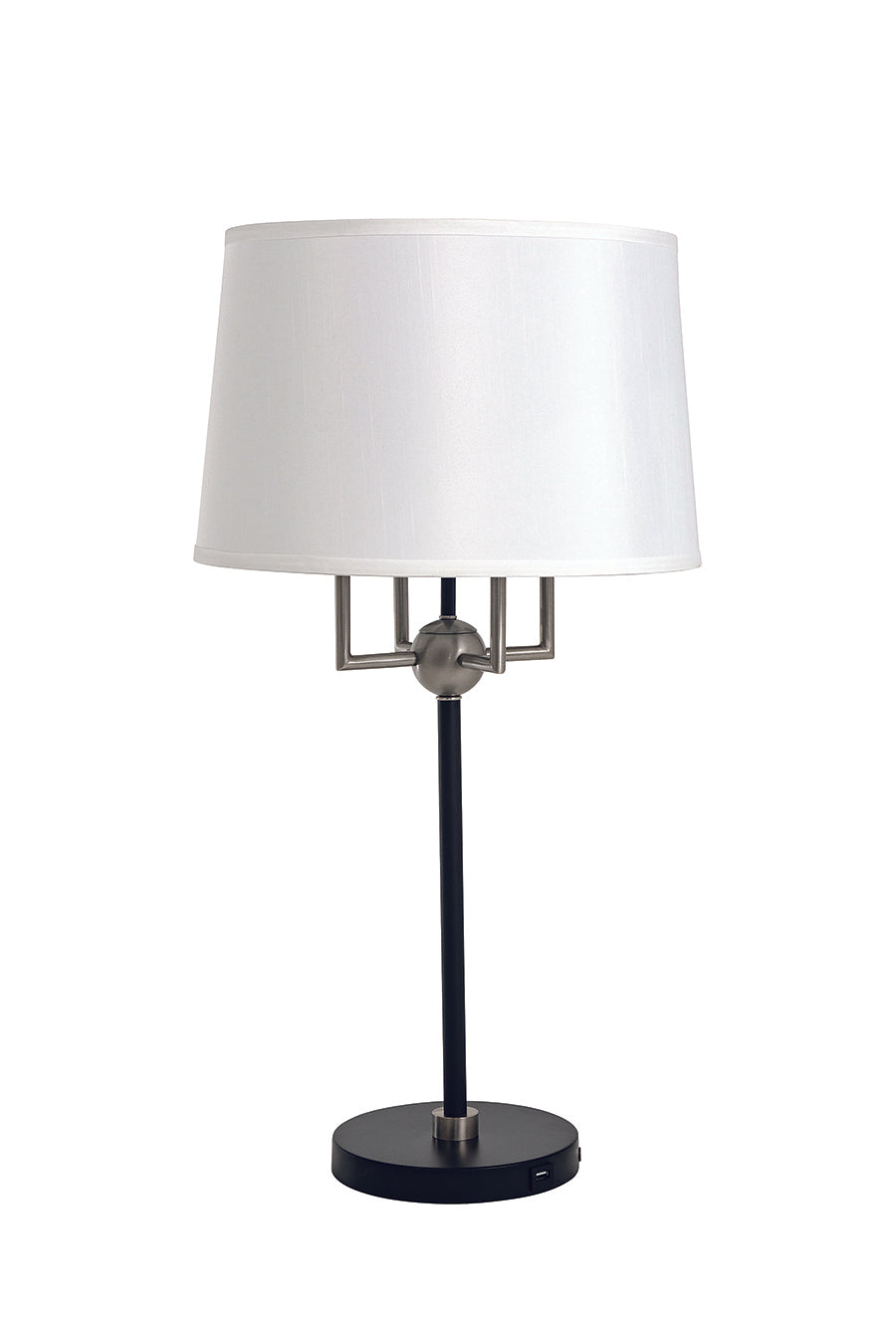 House of Troy - A750-BLK/SN - Four Light Table Lamp - Alpine - Black/Satin Nickel