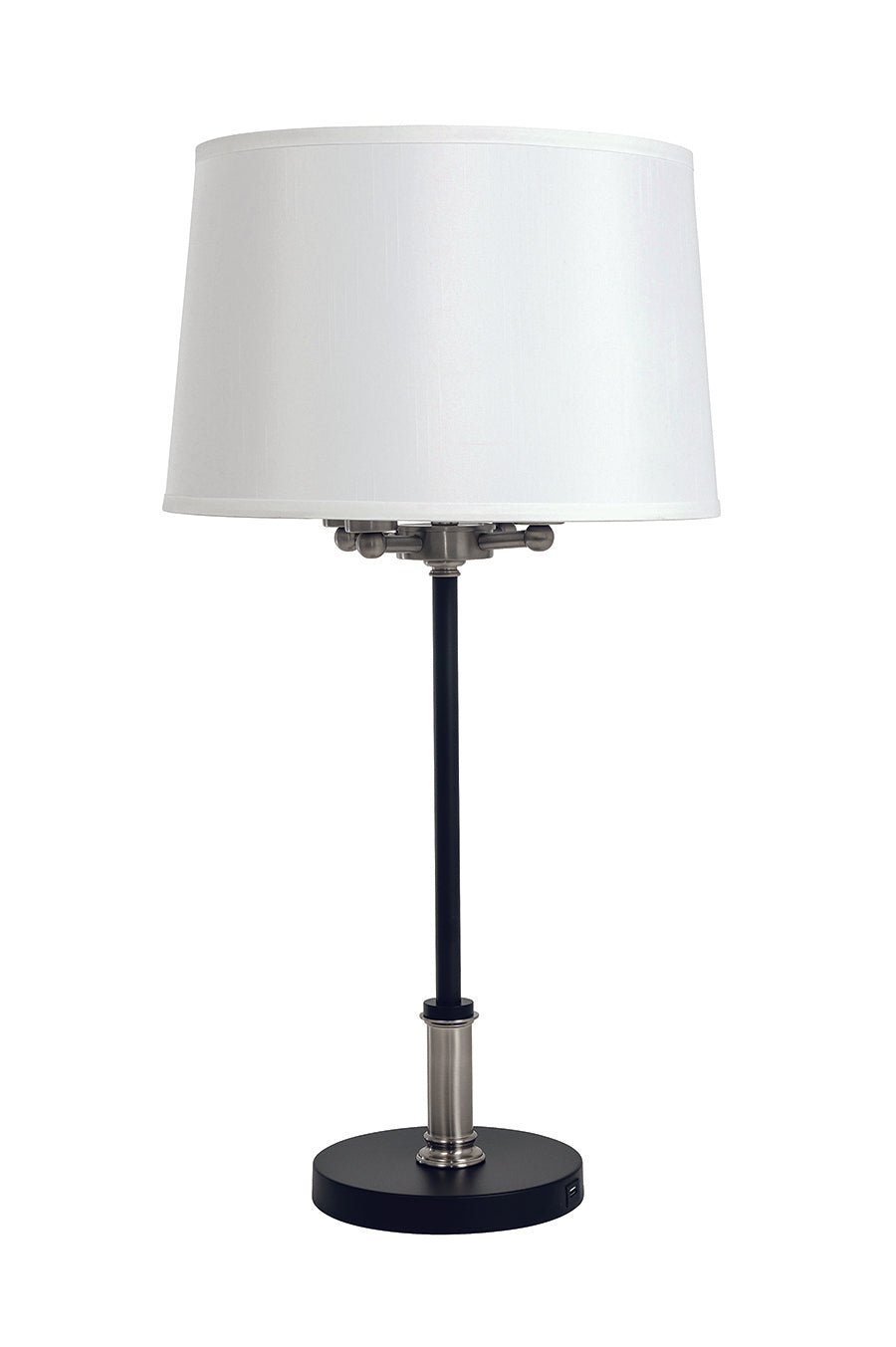 House of Troy - A752-BLK/SN - Four Light Table Lamp - Alpine - Black/Satin Nickel