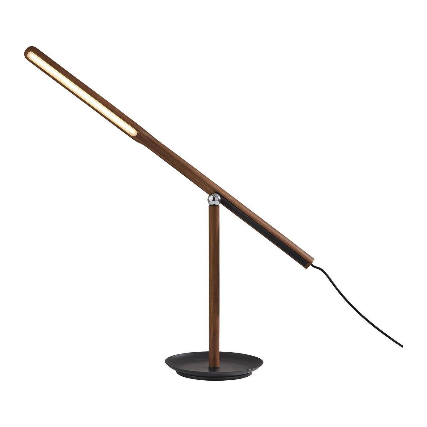 Adesso Home - AD9112-15 - LED Desk Lamp - Gravity - Walnut Ash Wood