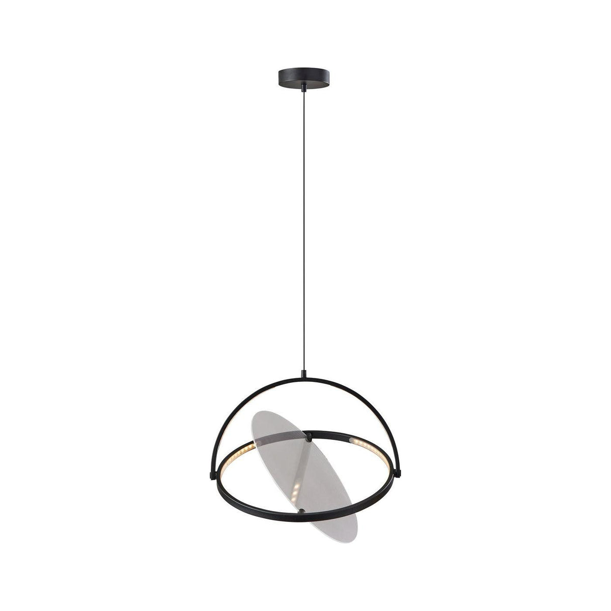 Adesso Home - AD9201-01 - LED Pendant - Orsa - Black