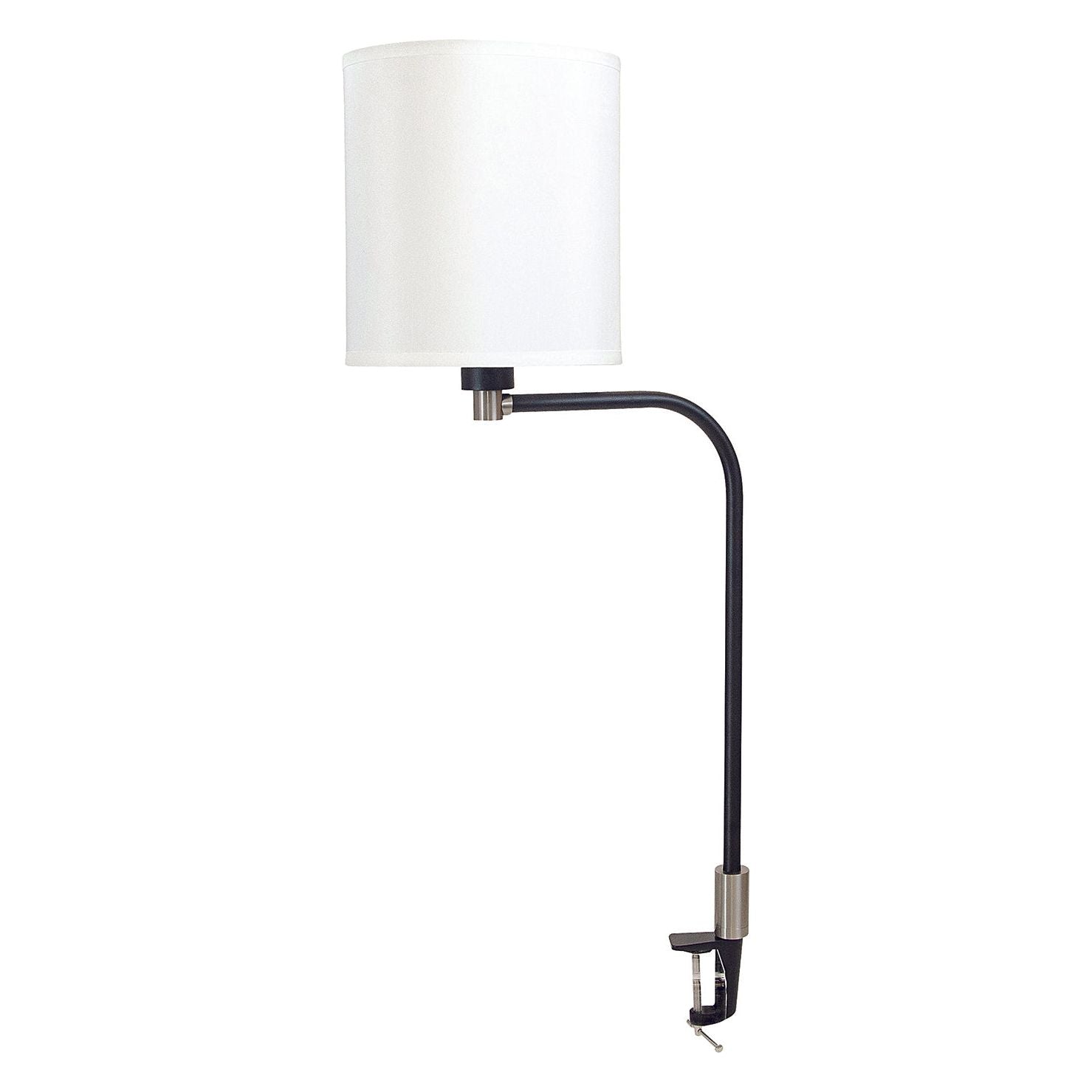 House of Troy - AR402-BLK/SN - LED Clip On Table Lamp - Aria - Black/Stin Nickel