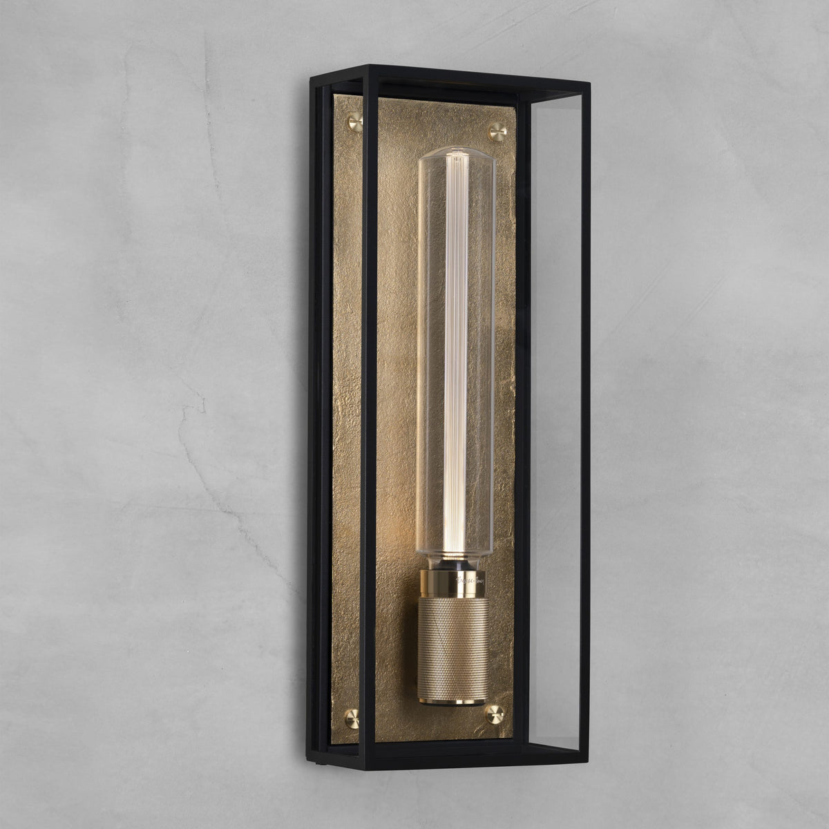 Buster + Punch - NCA-052528 - Caged Wet Wall Sconce - Caged Wet - Brass 