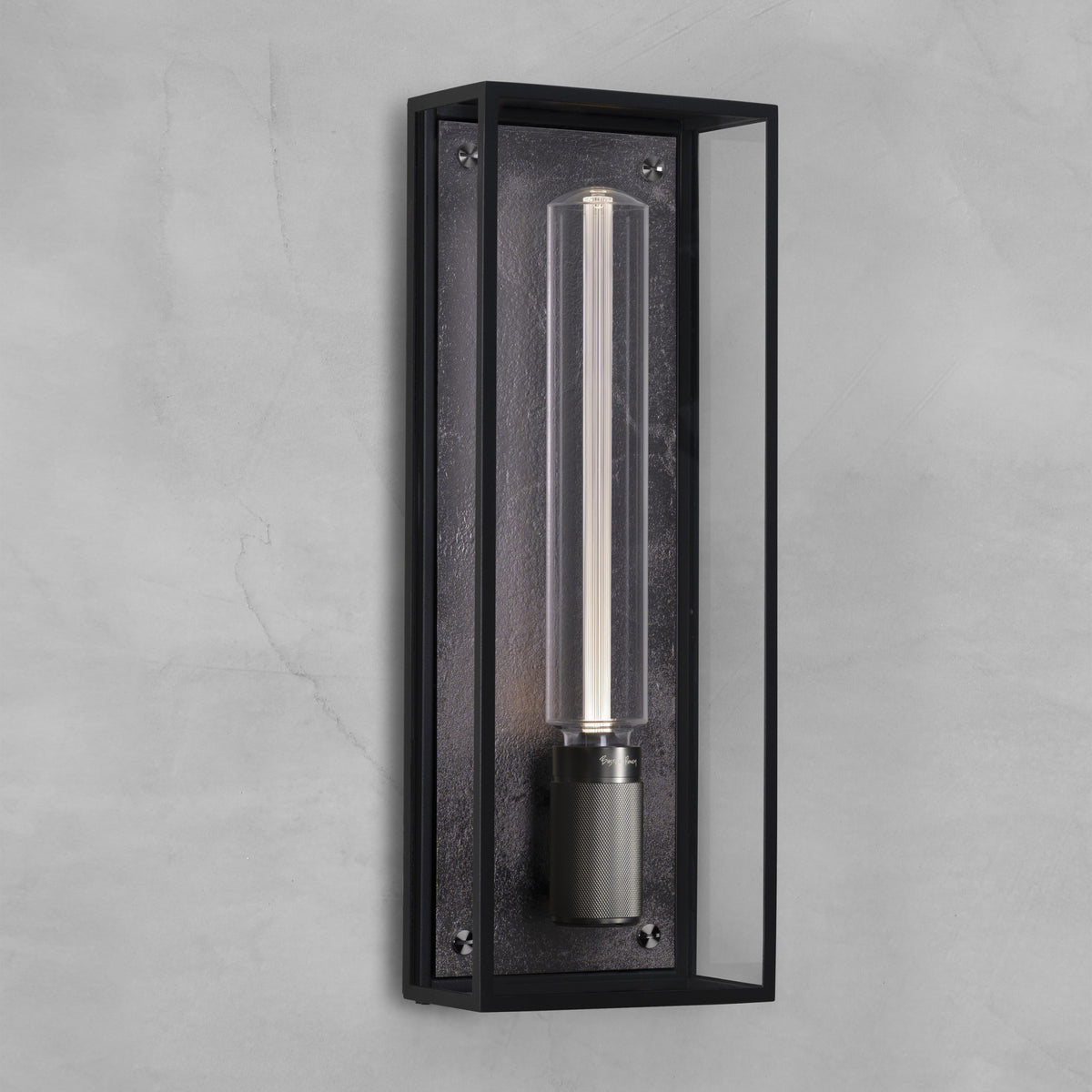 Buster + Punch - NCA-352527 - Caged Wet Wall Sconce - Caged Wet - Gun Metal
