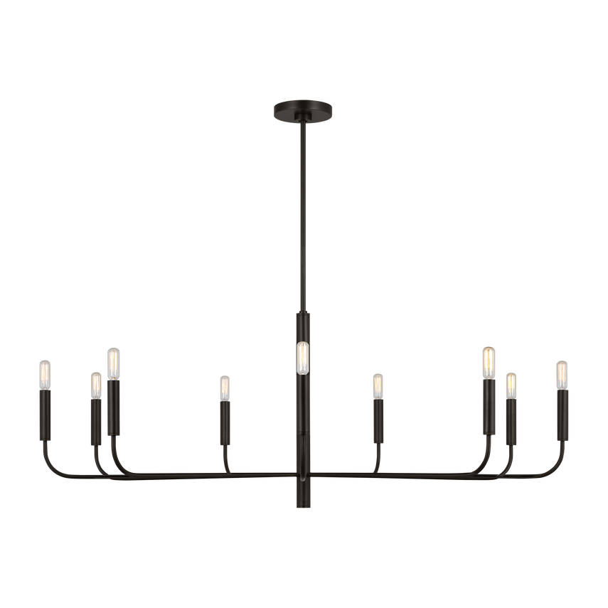 Visual Comfort Studio Canada - EC1319AI - Nine Light Chandelier - Brianna - Aged Iron