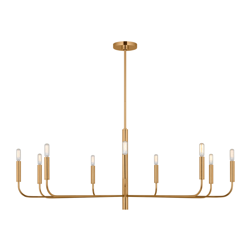 Visual Comfort Studio Canada - EC1319BBS - Nine Light Chandelier - Brianna - Burnished Brass