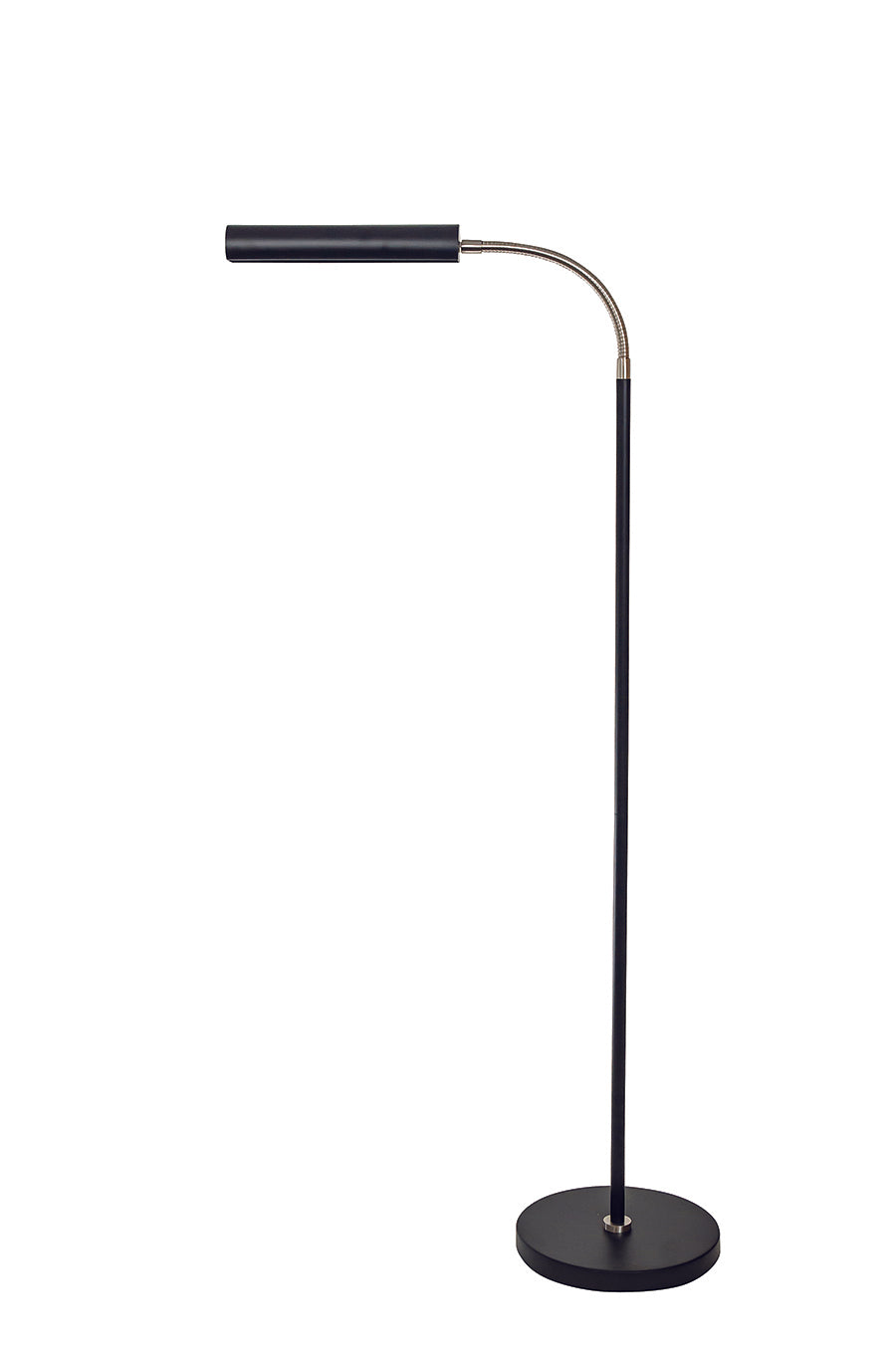 House of Troy - FN100-BLK/SN - One Light Floor Lamp - Fusion - Black/Stin Nickel