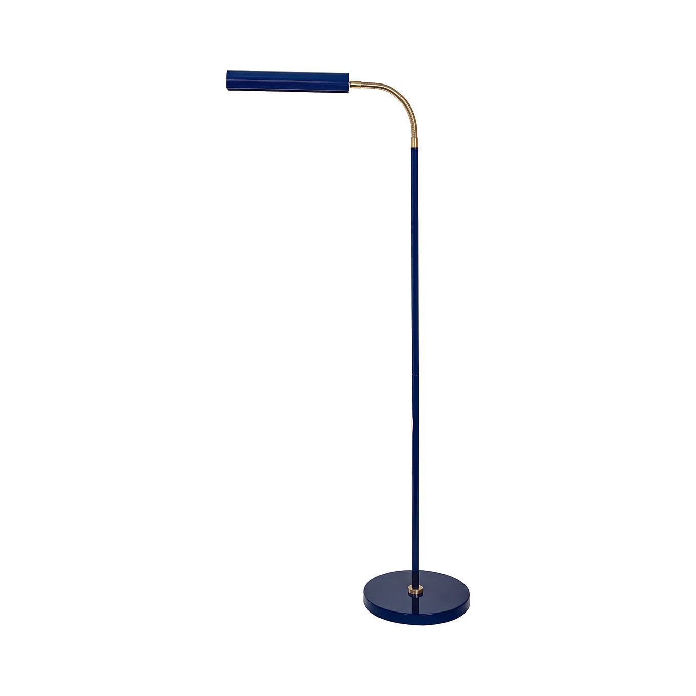 House of Troy - FN100-NB/SB - One Light Floor Lamp - Fusion - Navy Blue/Satin Brass