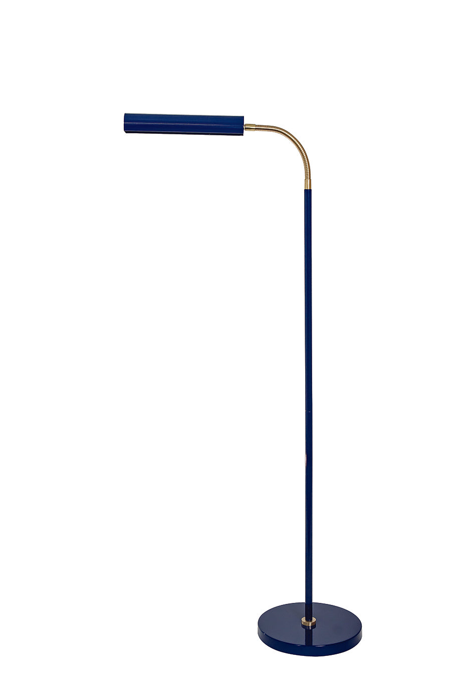 House of Troy - FN100-NB/SB - One Light Floor Lamp - Fusion - Navy Blue/Satin Brass