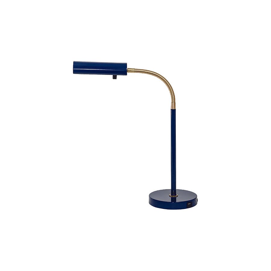 House of Troy - FN150-NB/SB - LED Table Lamp - Fusion - Navy Blue/Satin Brass