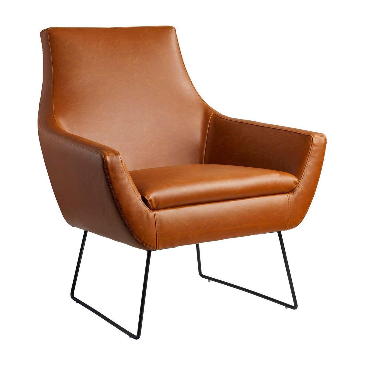 Adesso Home - GR2002-32 - Chair - Kendrick - Camel Brown Distressed Pu Leather