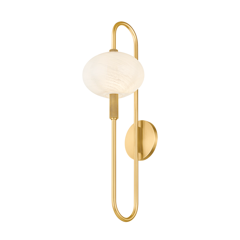 Mitzi - H896101-AGB - One Light Wall Sconce - Delphine - Aged Brass