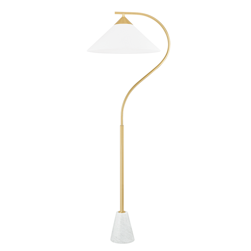 Mitzi - HL930401-AGB - One Light Floor Lamp - Bianca - Aged Brass