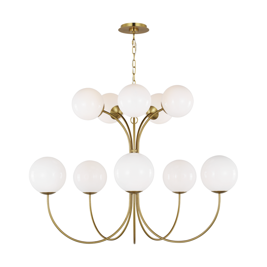 Visual Comfort Studio Canada - KSC11210BBS - Ten Light Chandelier - Noemie - Burnished Brass