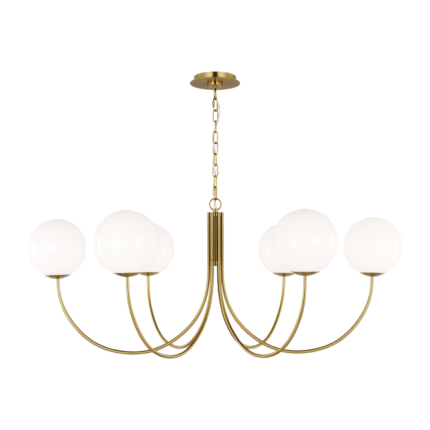 Visual Comfort Studio Canada - KSC1146BBS - Six Light Chandelier - Noemie - Burnished Brass