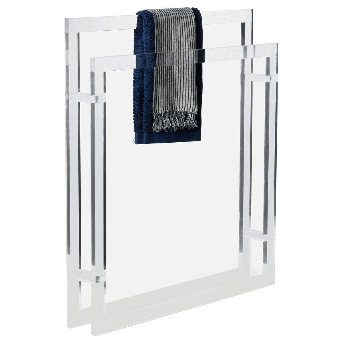 Porte-serviettes sur pied transparent Albi