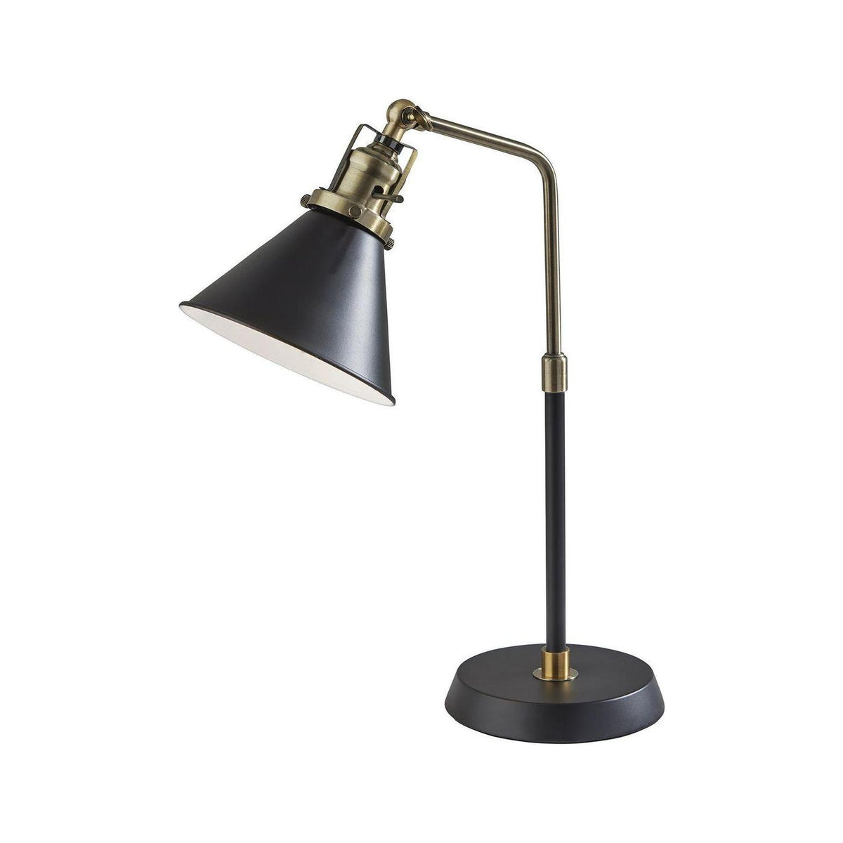 Adesso Home - SL3740-01 - Desk Lamp - Arthur - Black & Antique Brass