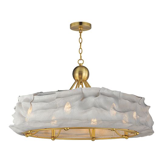 Studio M - SM42408WTNAB - Eight Light Chandelier - Shroud - Natural Aged Brass