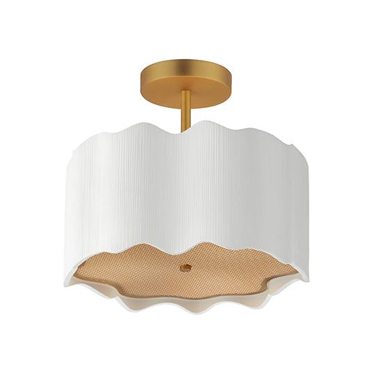 Studio M - SM73880WTGLD - LED Semi-Flush Mount - Curtain Call - White/Gold