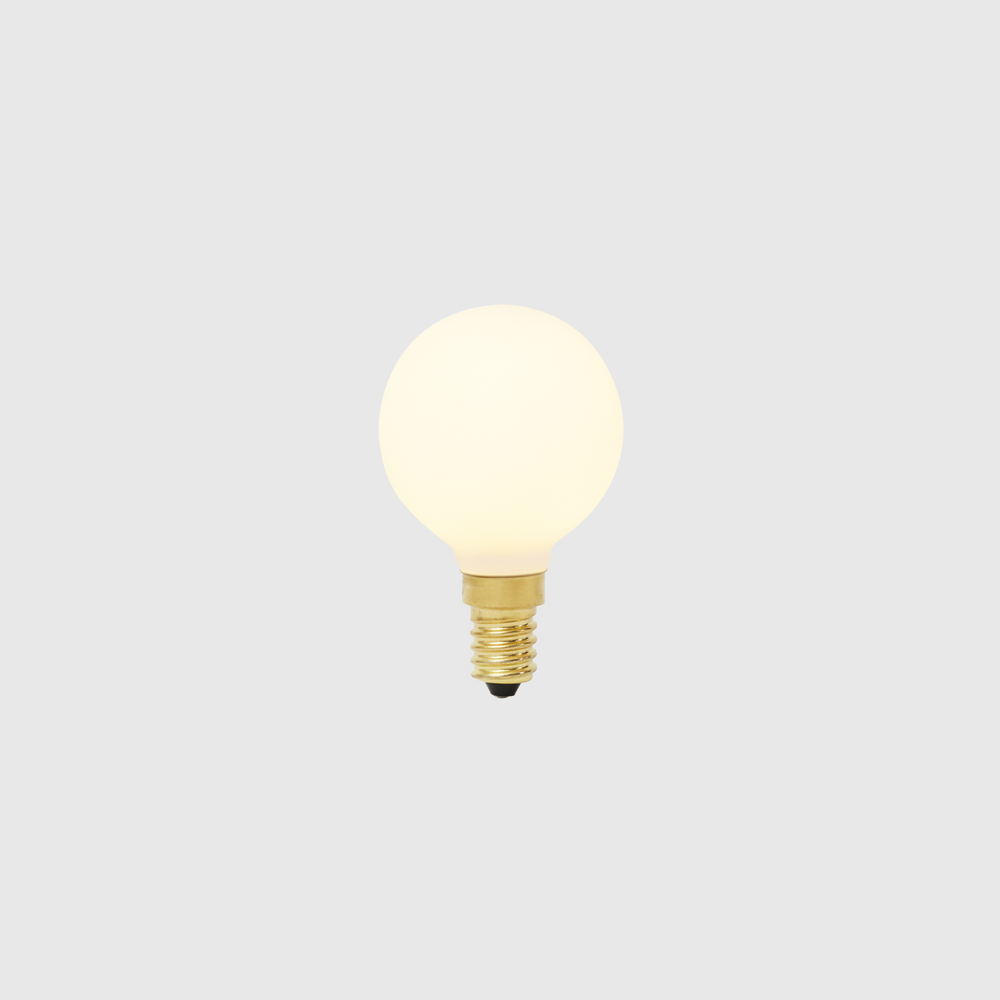 Sphere Small 4W WoD 2000K to 2800K E12 Matte Porcelain US LED Bulb