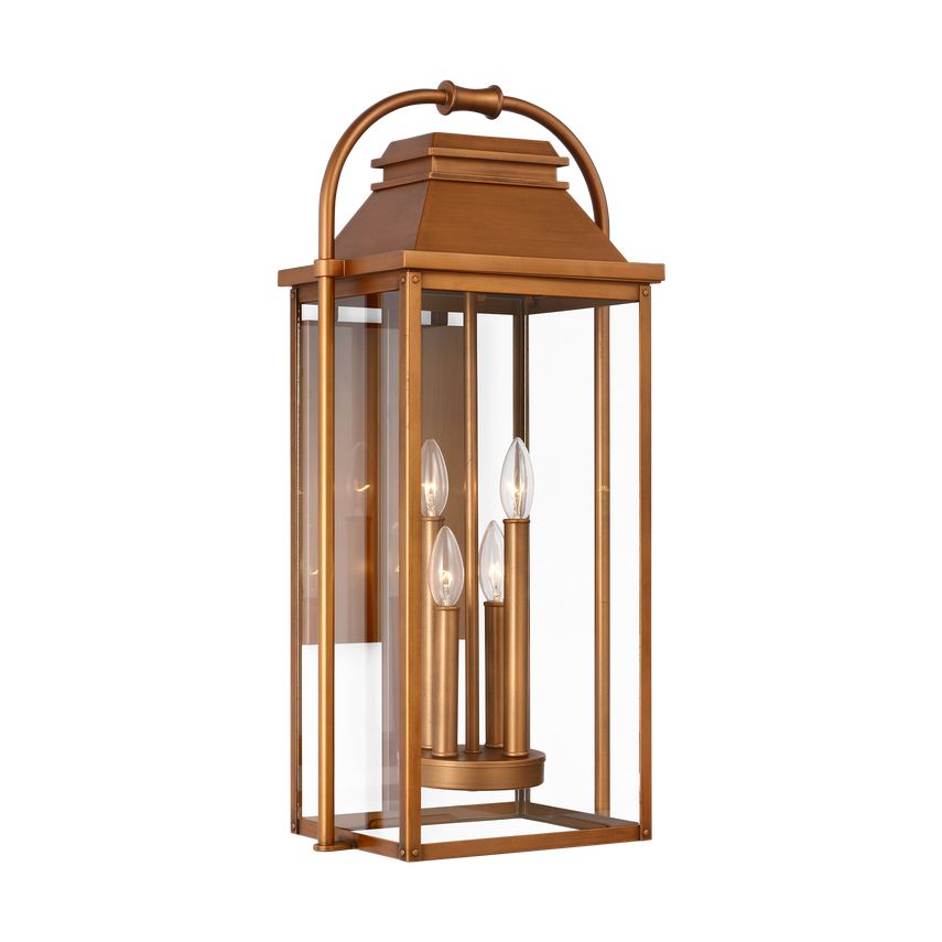 Visual Comfort Studio Canada - OL13202NCP - Four Light Wall Lantern - Wellsworth - Natural Copper