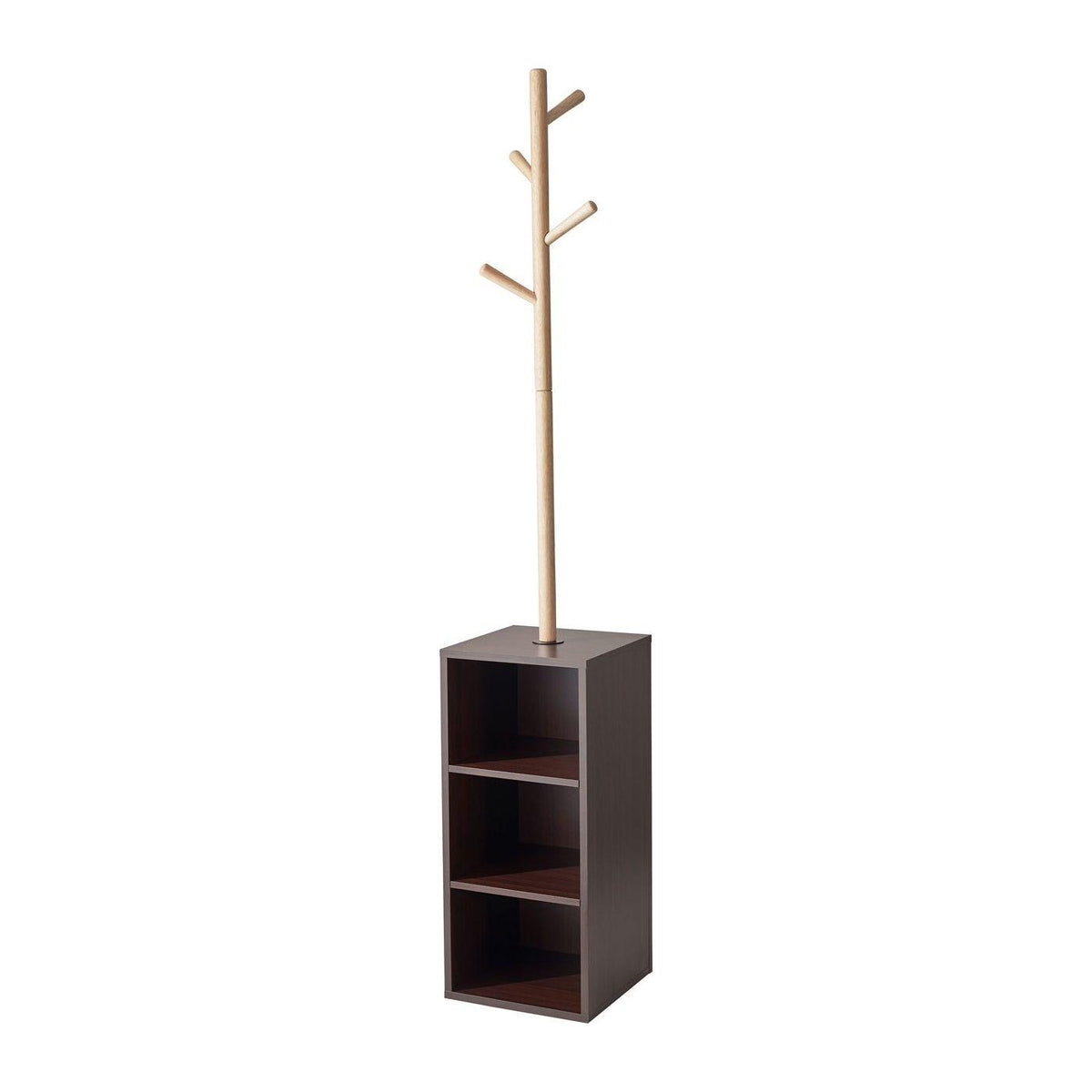 Adesso Home - WK2070-15 - Coat Rack - Hutch - Natural And Walnut