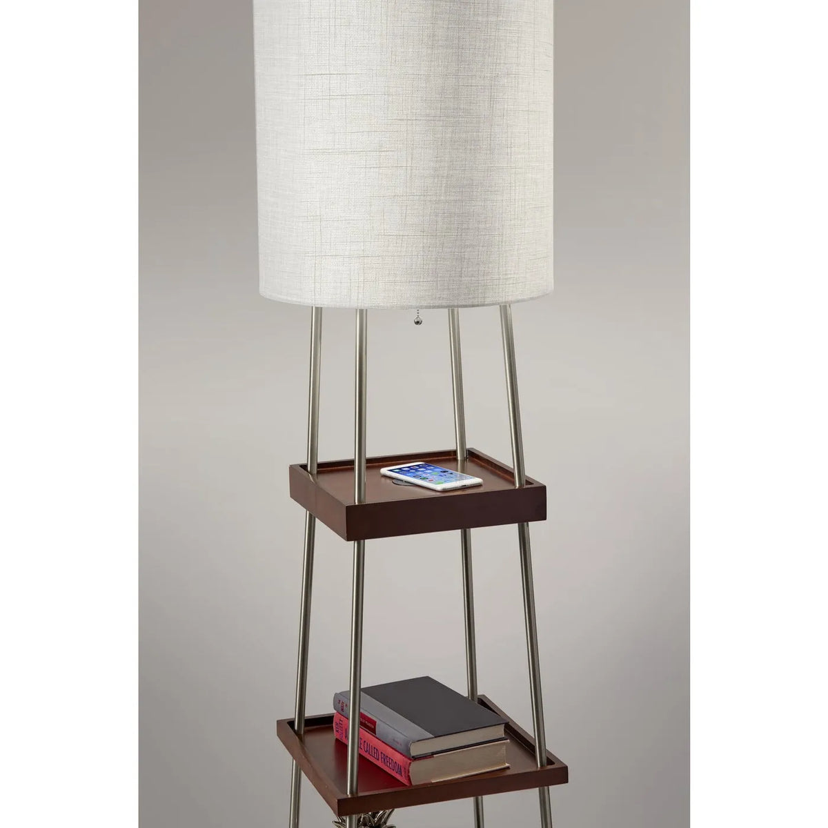 Adesso Home - Henry Floor Lamp w/ Wireless Charging Station - 3459-15 | Montreal Lighting & Hardware