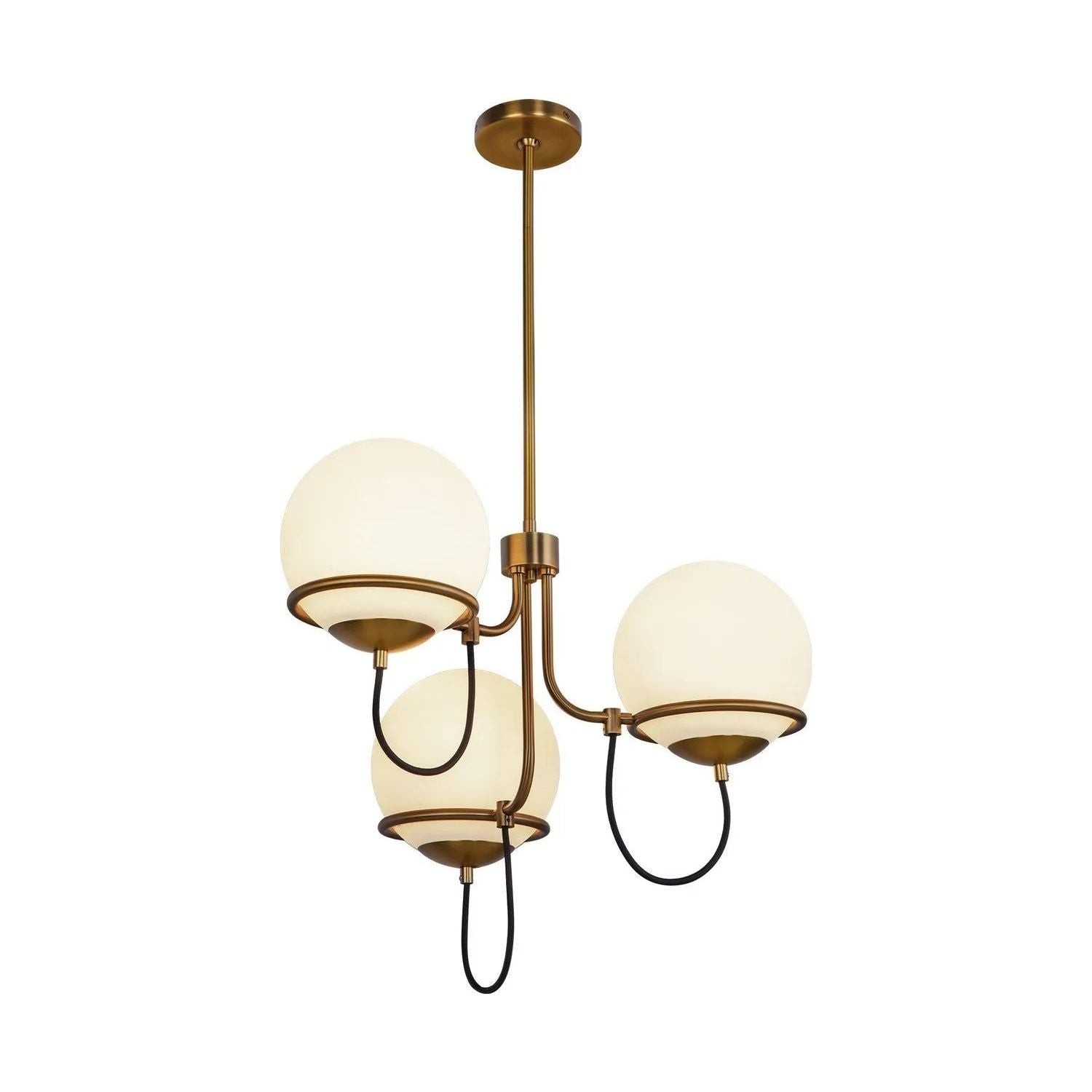 Alora Lighting - Alba Chandelier - CH458323AGOP | Montreal Lighting & Hardware