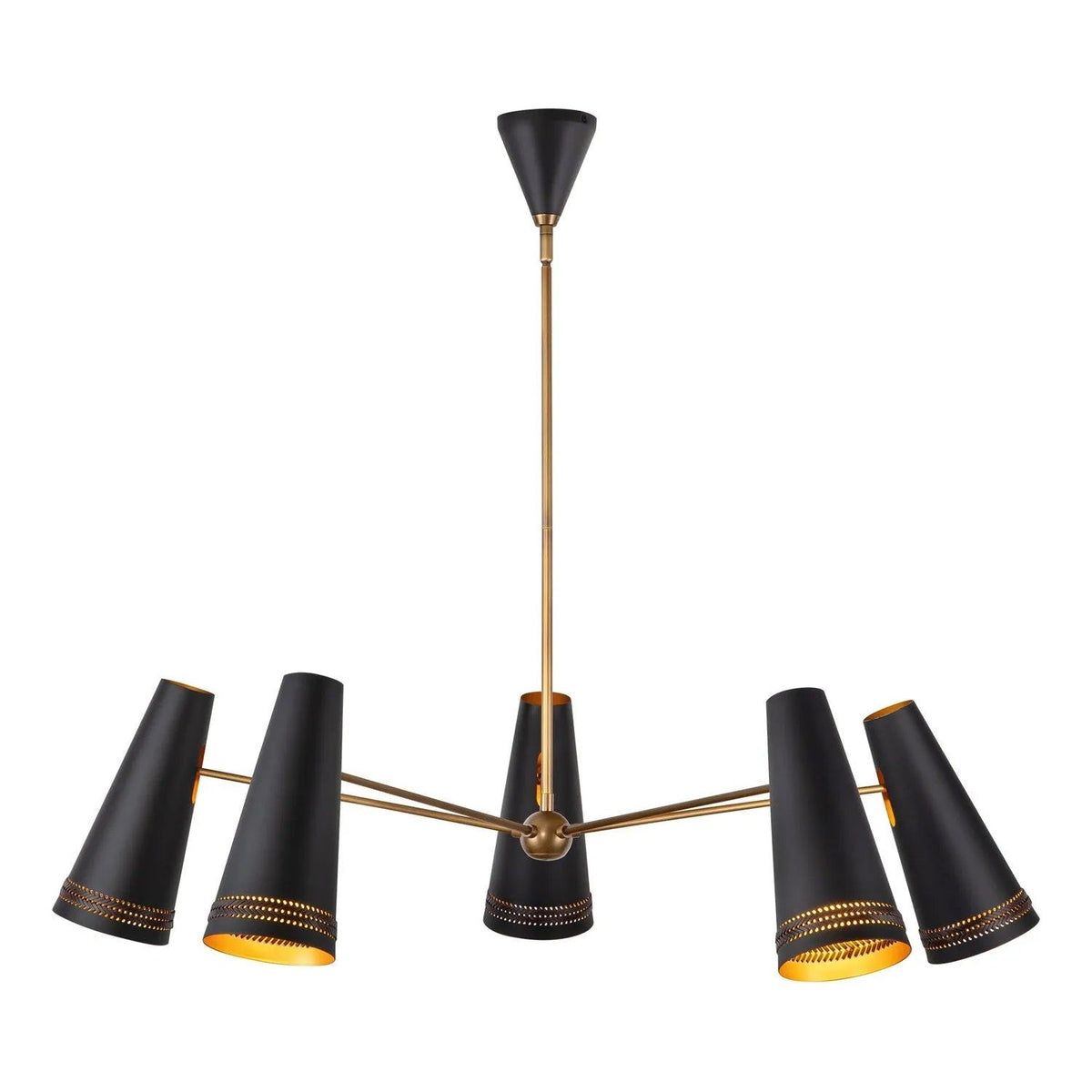 Alora Lighting - Brickell Chandelier - CH342545MBHL | Montreal Lighting & Hardware