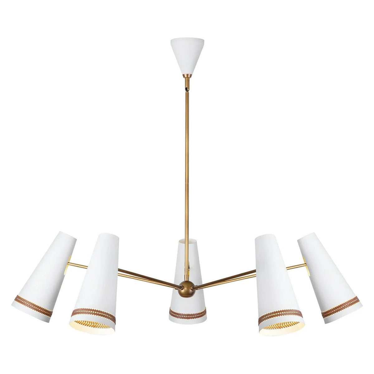 Alora Lighting - Brickell Chandelier - CH342545MWHL | Montreal Lighting & Hardware